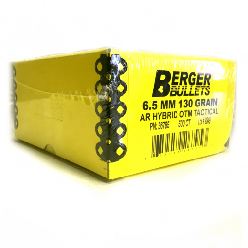 Berger 6.5mm 130gr AR Hybrid OTM Tactical (500 CT)