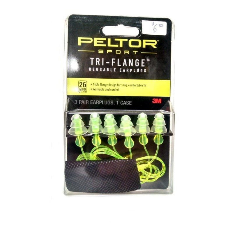 Peltor Sport Tri-Flange Reusable Ear Plugs