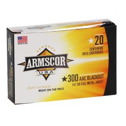 Armscor 300 Blackout Ammo 147gn FMJ